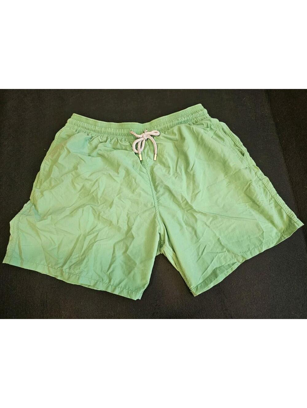 Vilebrequin Men's Turtle 🐢 Trunks Bathing Swimming Surf Jade Green Shorts XXL